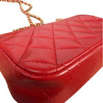 Chanel Red Lambskin Timeless Small Shoulder Bag 2017
