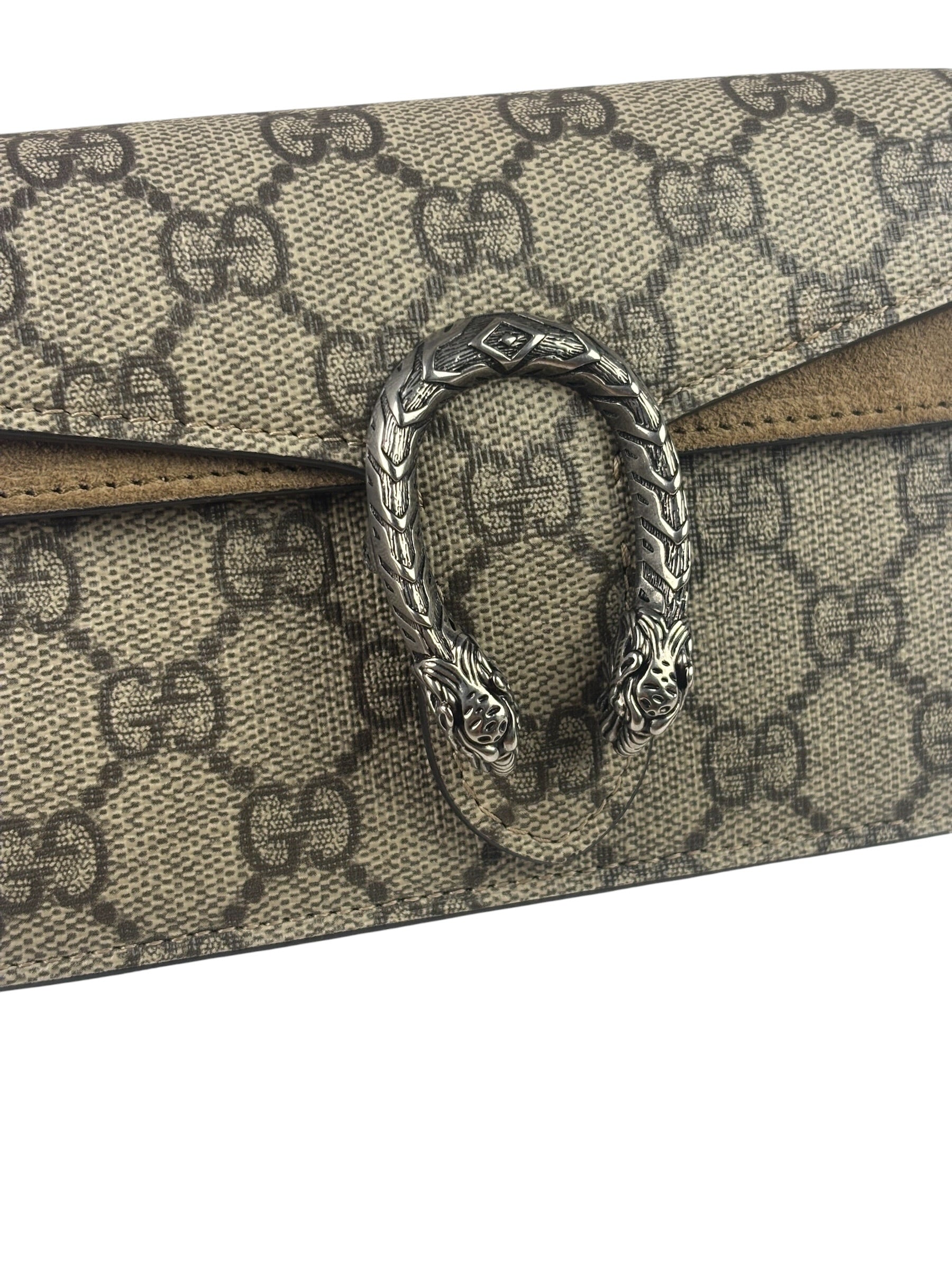 Gucci Beige GG Supreme Nano Dionysus Shoulder Bag