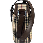 Burberry Brown Leather House Shoulder Bag