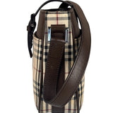Burberry Brown Leather House Shoulder Bag