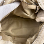 Chloé White Leather Paddington Handbag (Repainted)