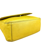 Chanel CC 1997 Chartreuse Leather Flap Shoulder Bag