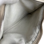 Prada Vintage White Studded Leather Shearling Bowler 2Way Bag