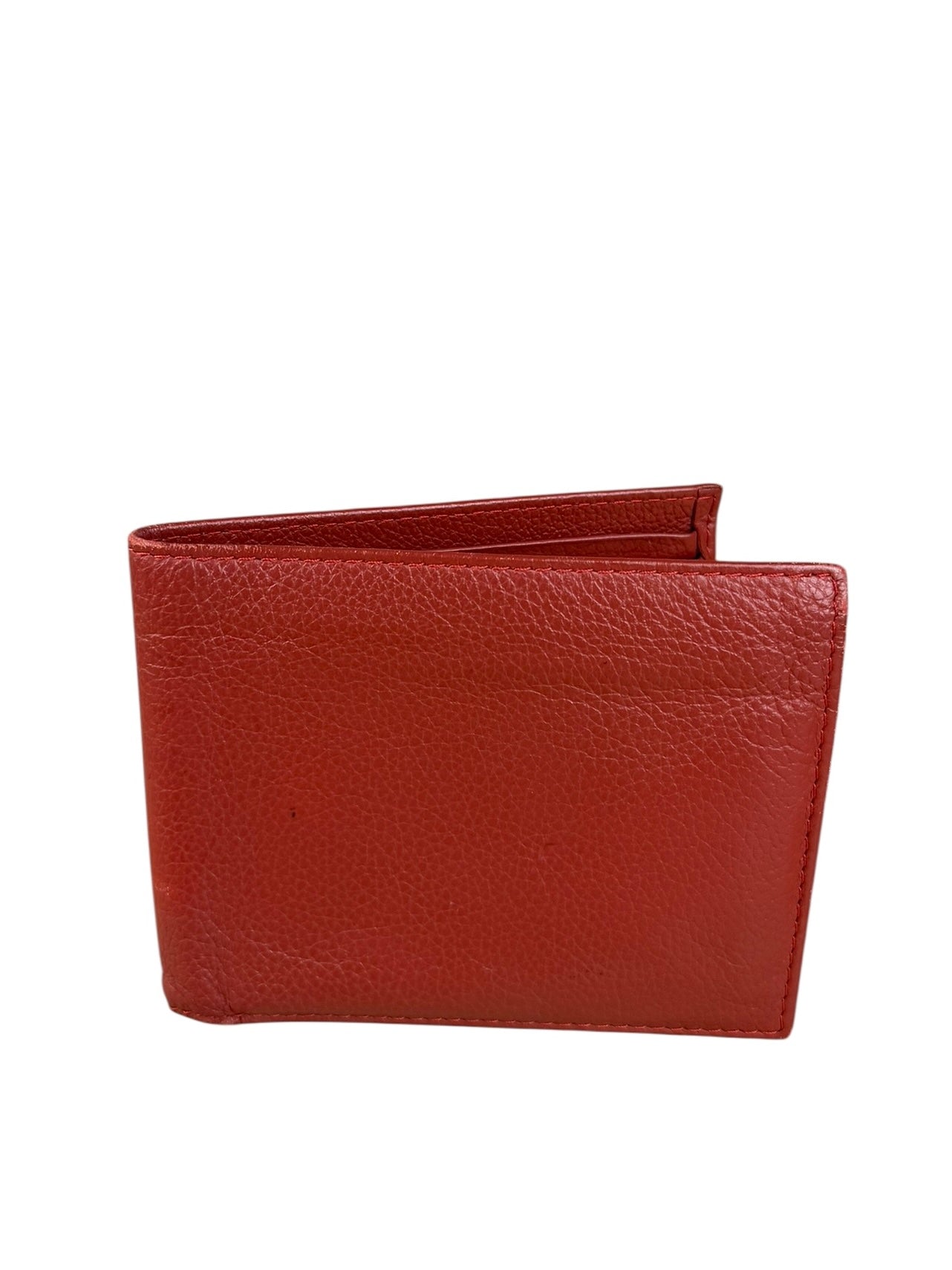Rolex Red Leather Bifold Wallet
