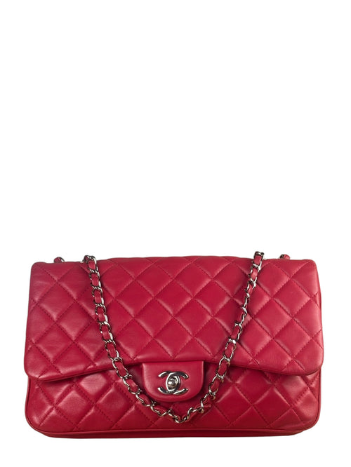 Chanel Coral Pink Quilted Lambskin Accordion Flap Bag 2014