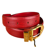Louis Vuitton Red Epi Leather Belt