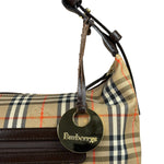 Burberry Vintage House Check Canvas/Leather Shoulder Bag