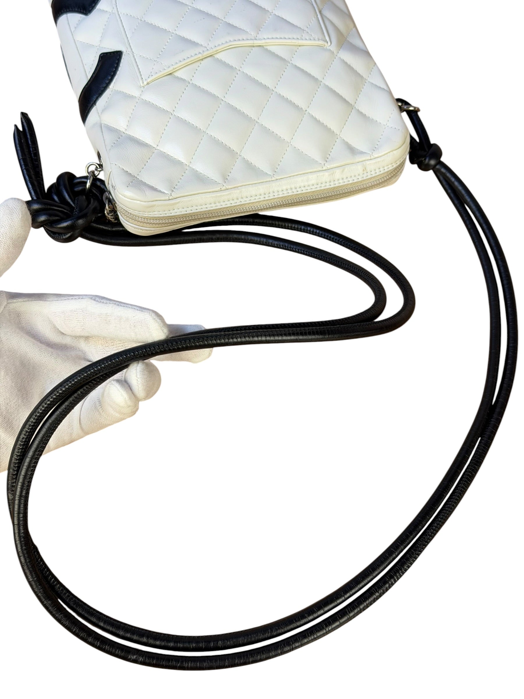 Chanel Vintage Leather Cambon Ligne Crossbody/Shoulder Bag-2008