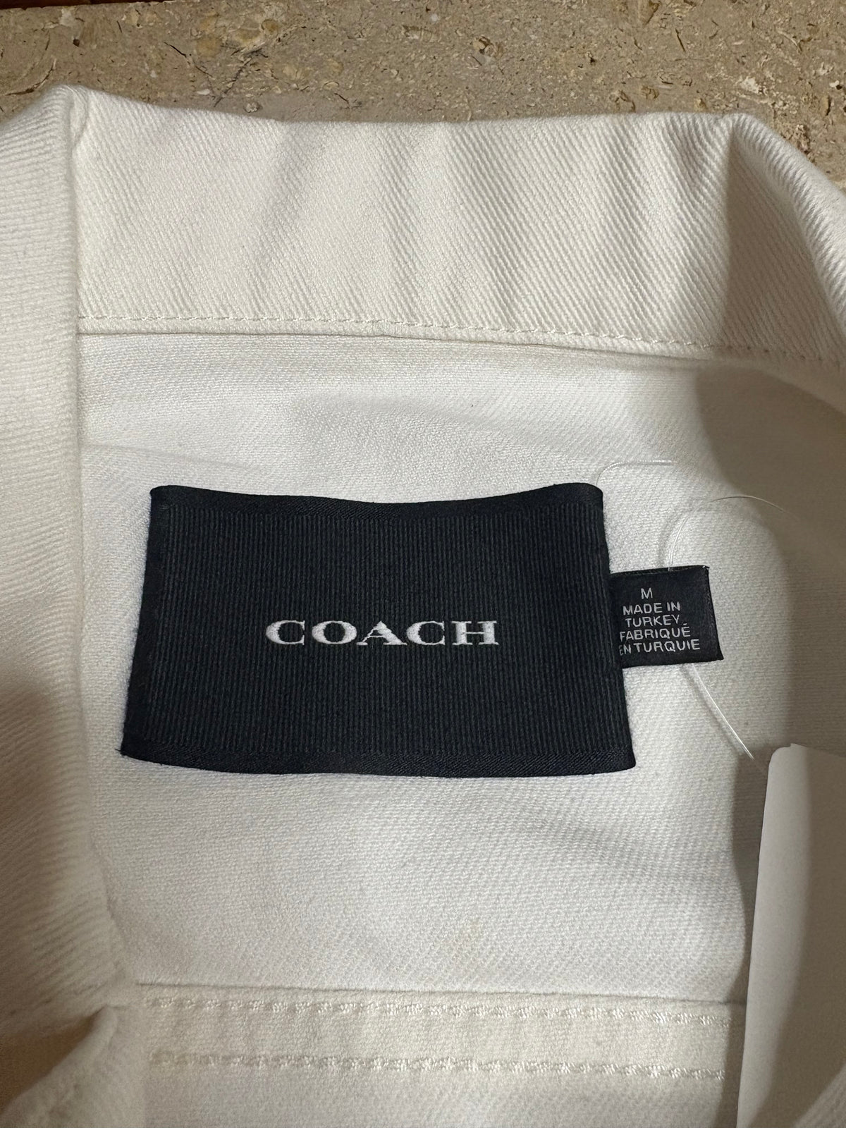 Coach White Denim Jacket