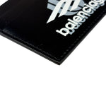 Balenciaga Black Leather Logo Card Holder
