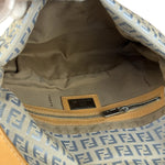 Fendi Vintage Blue Zucca Print Baguette