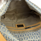 Fendi Vintage Blue Zucca Print Baguette