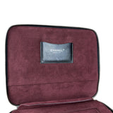 Chanel Black Quilted Caviar Leather Tablet Clutch Case