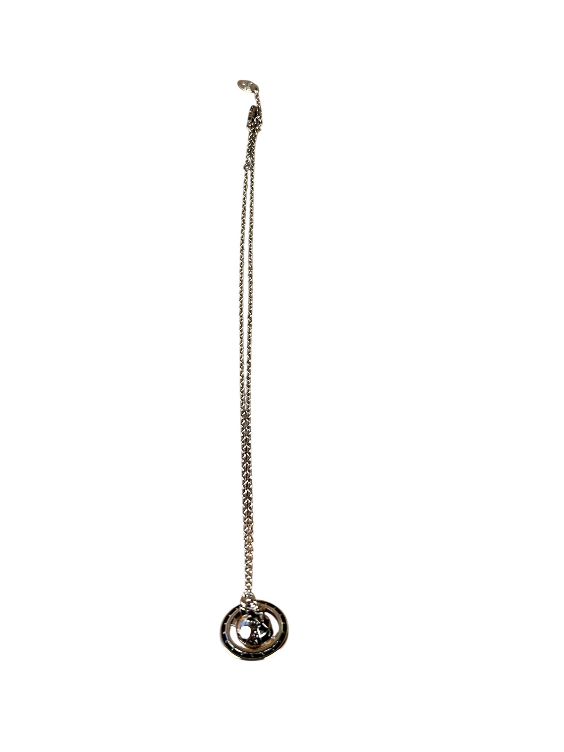 Vivienne Westwood Silver 3D Globe Necklace