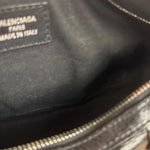 Balenciaga Black Leather Pamela Small Shoulder Bag