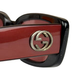 Gucci Maroon Rectangle Frame Sunglasses