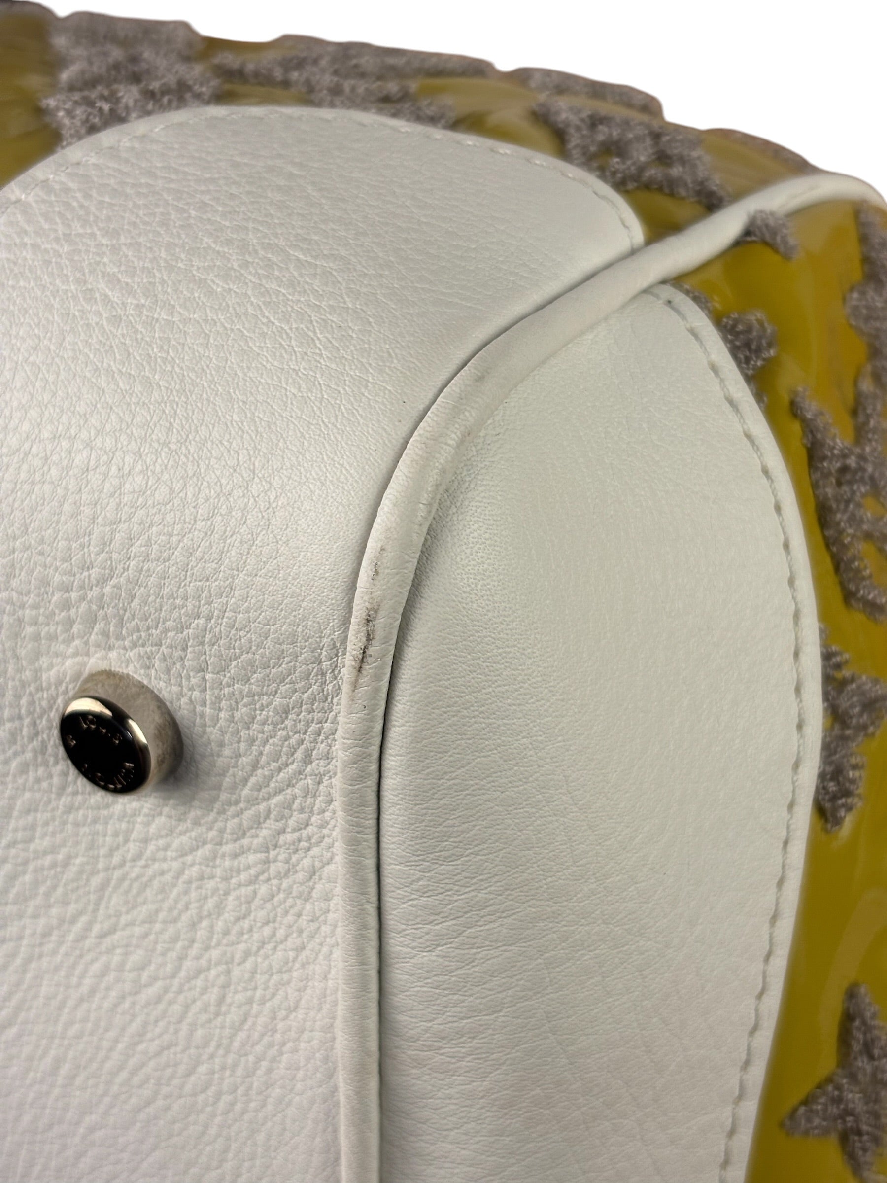 Louis Vuitton Yellow Monogram Bouclettes Speedy Round Handbag Spring 2012