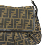 Fendi FF Zucca Vintage B Flap Shoulder Bag