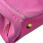 Prada Pink Canapa Canvas Handbag