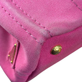 Prada Pink Canapa Canvas Handbag