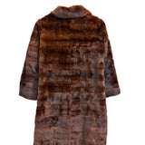 Vintage Chocolate Brown Mid Length Fur Coat