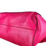 Gucci Hot Pink Pebbled Leather Swing Tote