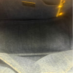 Prada Blue Denim Canapa Logo Tote Bag