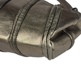 Bottega Veneta Metallic Pleated Shoulder Bag