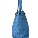 Christian Dior Blue Leather Panarea Tote