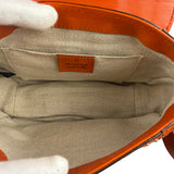 Gucci Orange Leather Snaffle Shoulder Bag