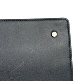 Burberry Black Leather Zip Clutch Pouch
