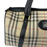 Burberry Vintage Haymarket House Small Boston Bag