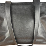 Chanel Vintage Black Leather Zip Shoulder Bag - 1998