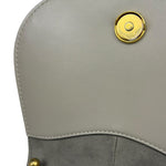 Fendi Dove Gray Leather C'mon Crossbody Bag