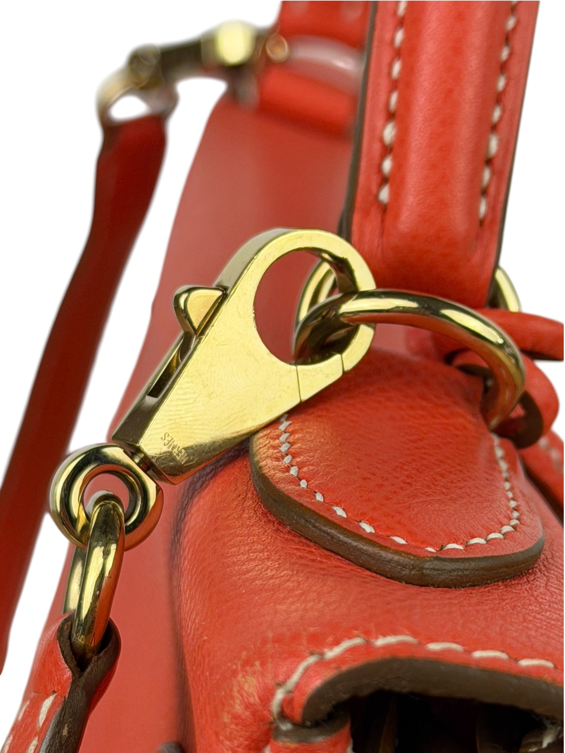 Hermes Coral-Red Epson Casaque Togo Kelly 32