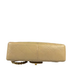 Chanel Vintage Beige Clair Quilted Leather Classic Flap Shoulder Bag 1955
