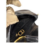 Christian Dior Black Calfskin Saddle Shoulder Bag