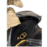 Christian Dior Black Calfskin Saddle Shoulder Bag