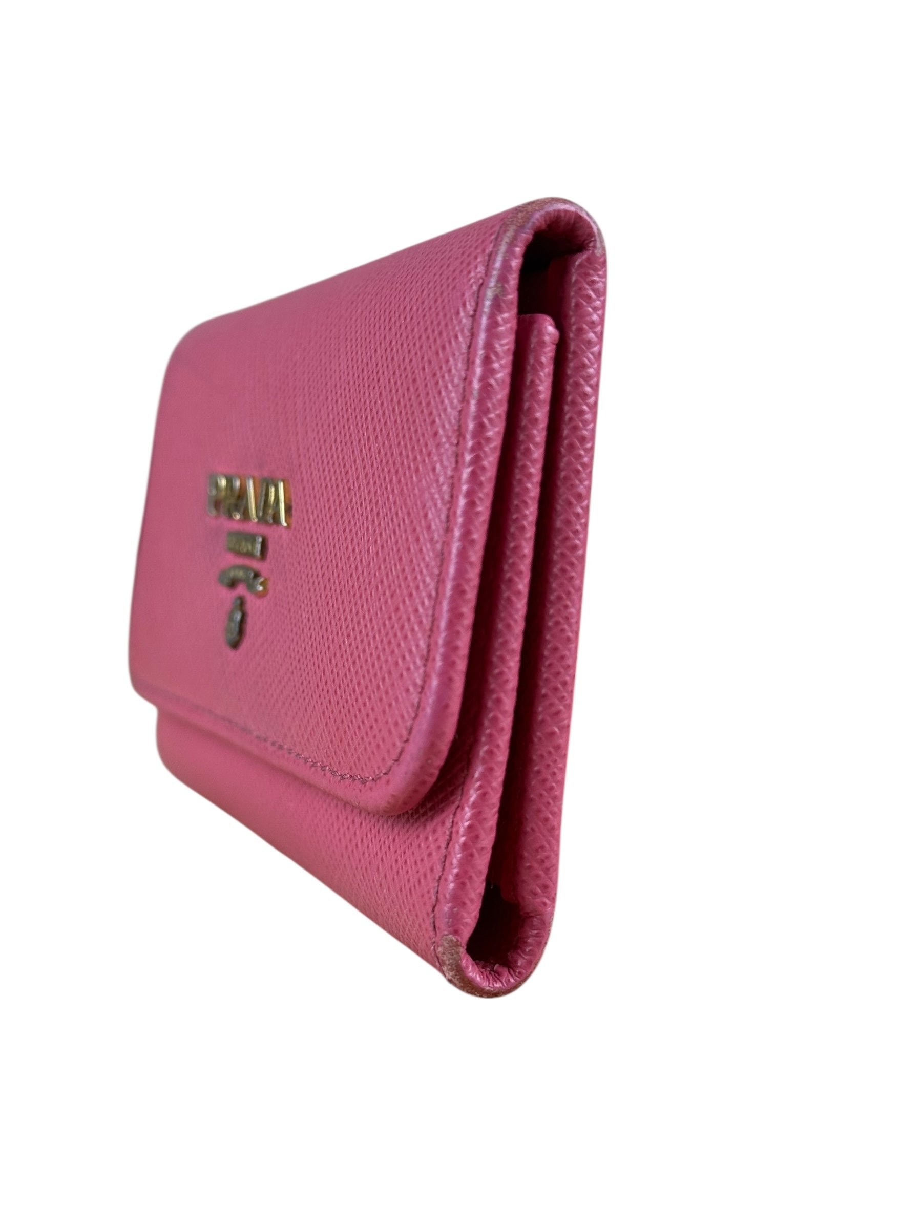 Prada Vintage Pink Compact Key Holder