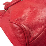Balenciaga Red Calfskin Rouge Le City Bag