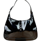Gucci Vintage TF Black Patent Leather Jackie Hobo Bag