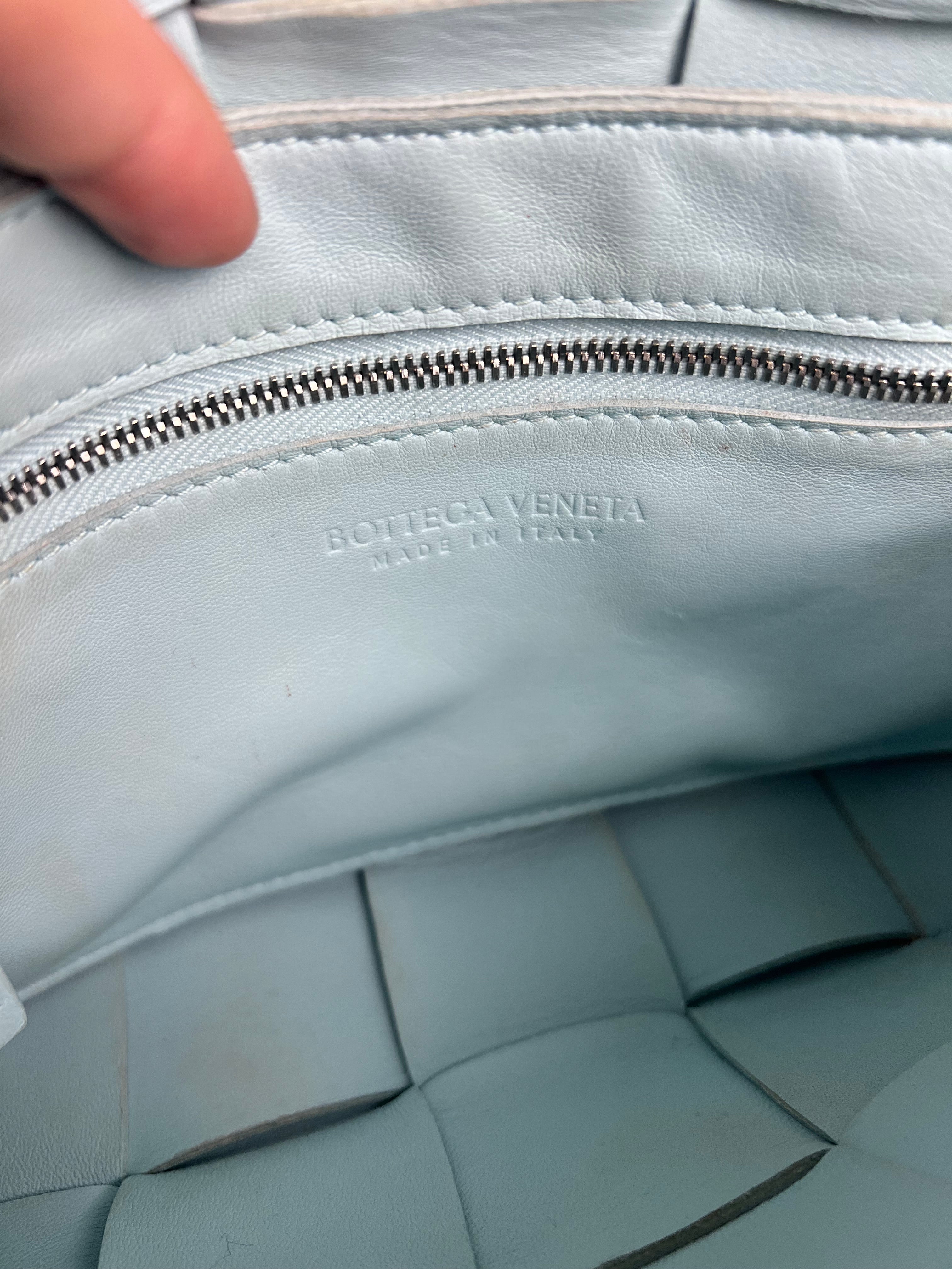 Bottega Veneta Intercciato Cassette Glacier Crossbody