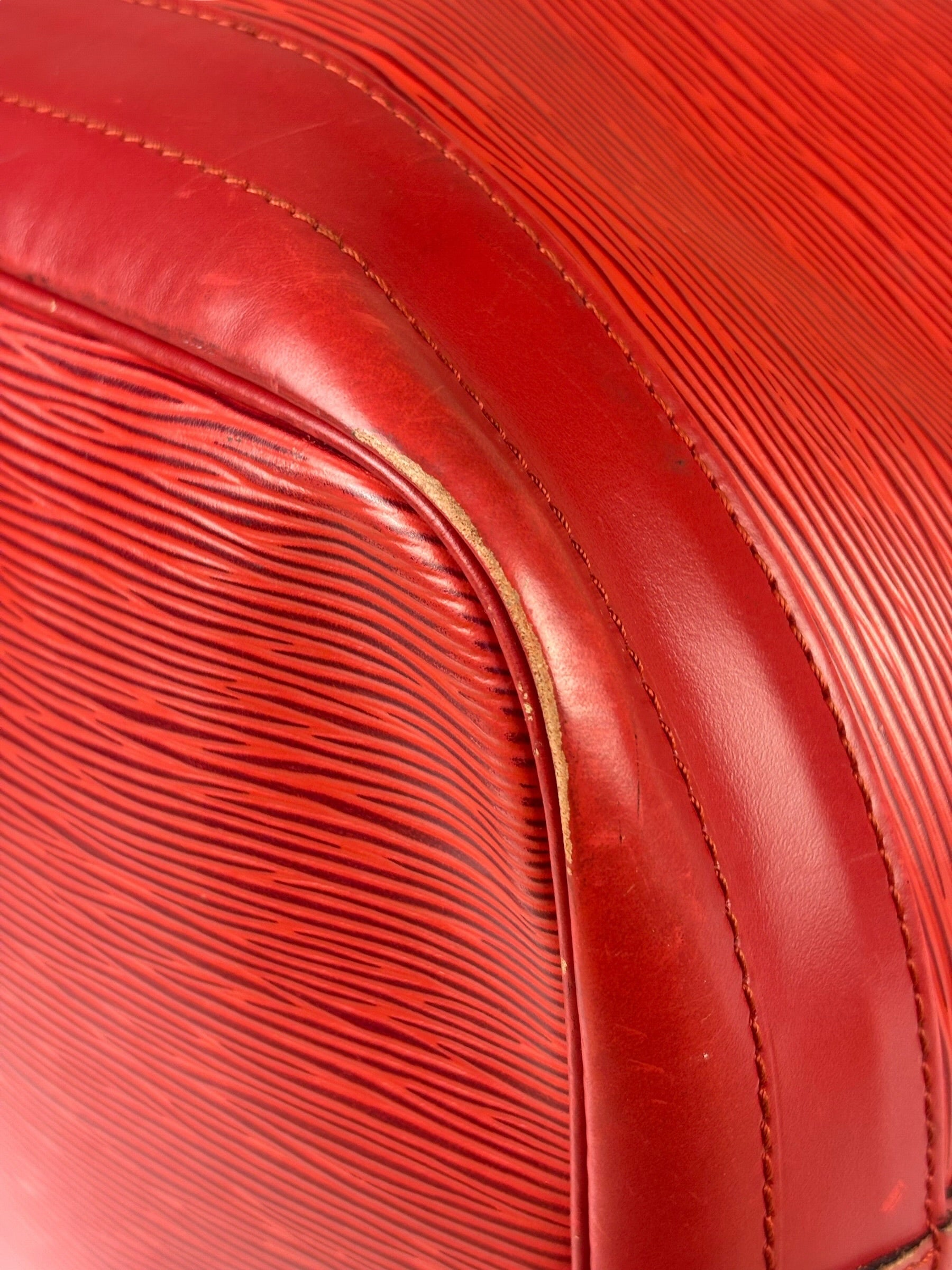 Louis Vuitton Red Epi Leather Noe Bucket Bag MM