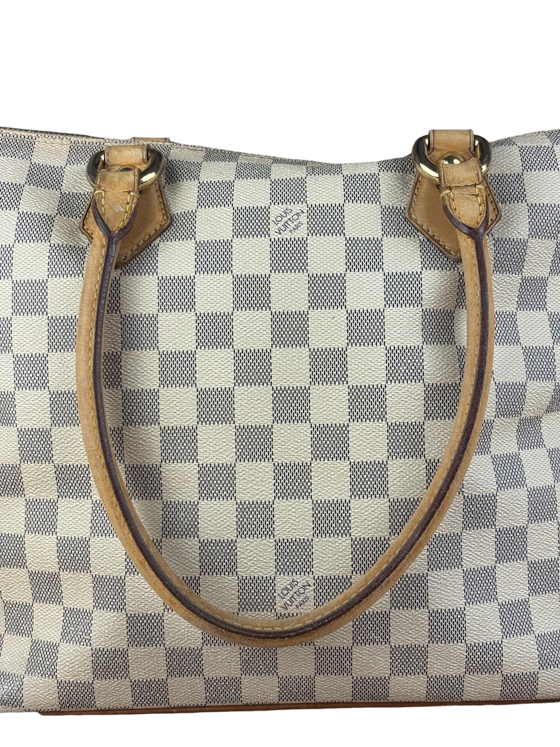 Louis Vuitton Vintage Monogram Damier Azur Saleya Shoulder Tote Bag