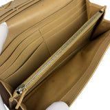 Fendi Beige Monster Face Leather Long Wallet