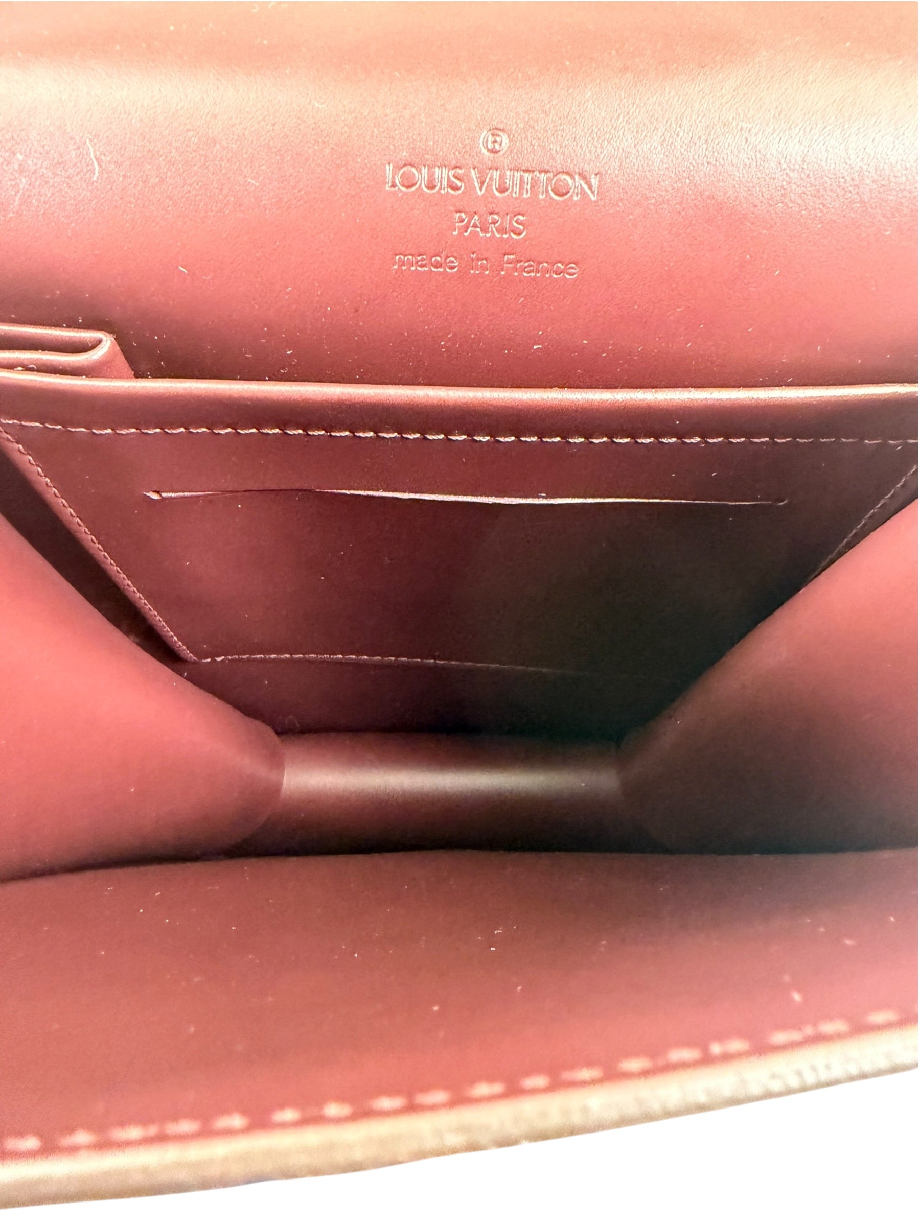 Louis Vuitton Amarante Damier Vernis Club Carmine Shoulder Bag