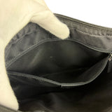 Gucci Vintage Black GG Canvas Shoulder Bag