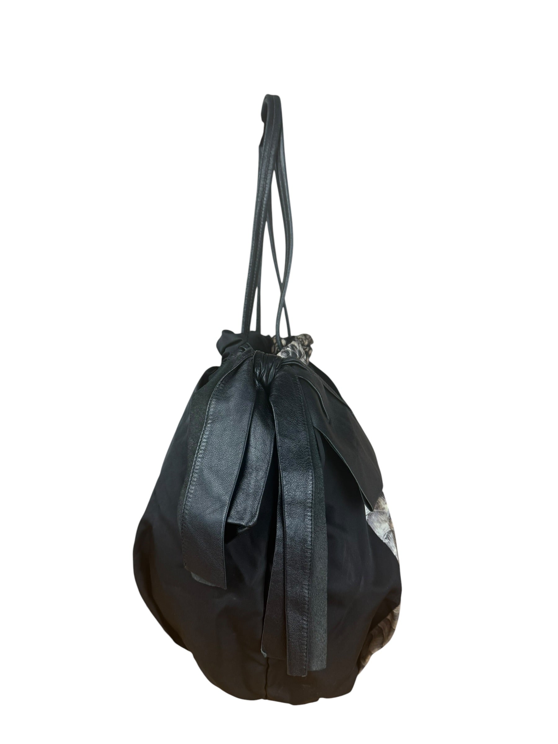 Prada Vintage Snake Print Nylon 2Way Bag