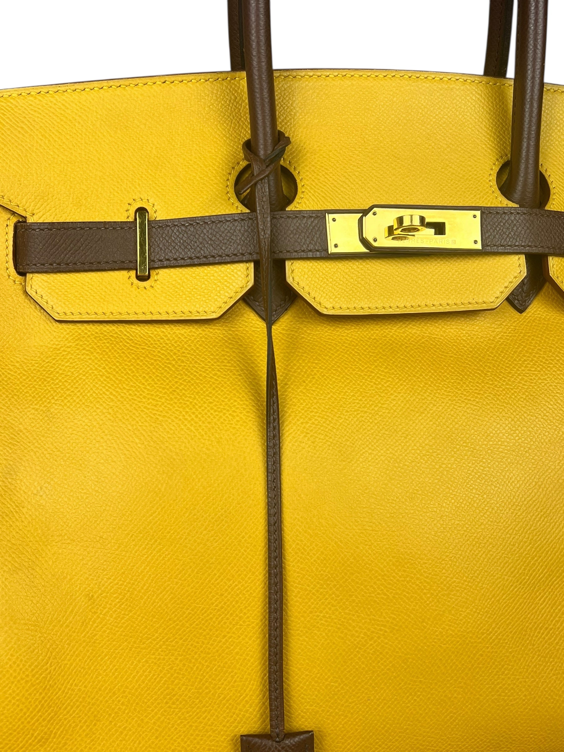 Hermes Birkin 35 Cushvel Havana x Jaune