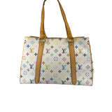 Louis Vuitton White Murakami Aurelia MM Tote Bag